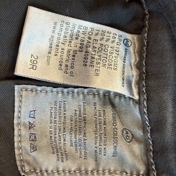 AG Farrah Skinny High Rise Black Stretchy Jeans- New With Tags- Women's 29R - Picture 9 of 10